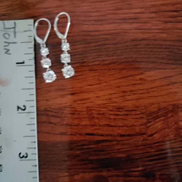 Sterling Silver Drop Earrings - Picture 4 of 7